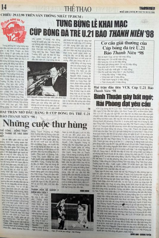U.21 Báo Thanh Niên bệ phóng tài năng cho bóng đá Việt Nam- Ảnh 4. U.21 Báo Thanh Niên bệ phóng tài năng cho bóng đá Việt Nam- Ảnh 4.