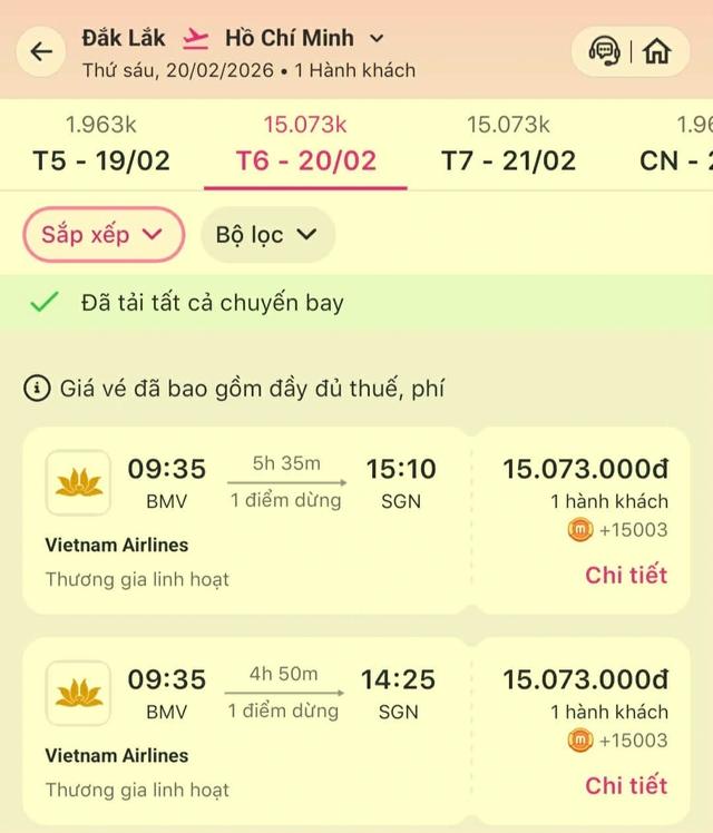 Chưa đến tết nhưng… hết vé máy bay trở lại TP.HCM sau tết- Ảnh 5. Chưa đến tết nhưng… hết vé máy bay trở lại TP.HCM sau tết- Ảnh 5.