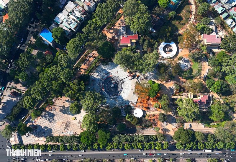 Cận cảnh biểu trưng hình giọt nước tại công viên số 1 Lý Thái Tổ- Ảnh 9.
