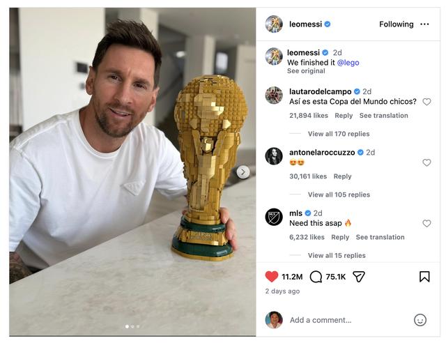 Messi lắp ghép lego cực đỉnh, theo đuổi những sở thích mới chờ World Cup- Ảnh 1.