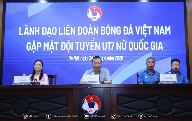 Chủ tịch VFF giao nhiệm vụ đặc biệt, U.17 nữ Việt Nam quyết đấu Trung Quốc và Thái Lan tại châu Á- Ảnh 1. Chủ tịch VFF giao nhiệm vụ đặc biệt, U.17 nữ Việt Nam quyết đấu Trung Quốc và Thái Lan tại châu Á- Ảnh 1.