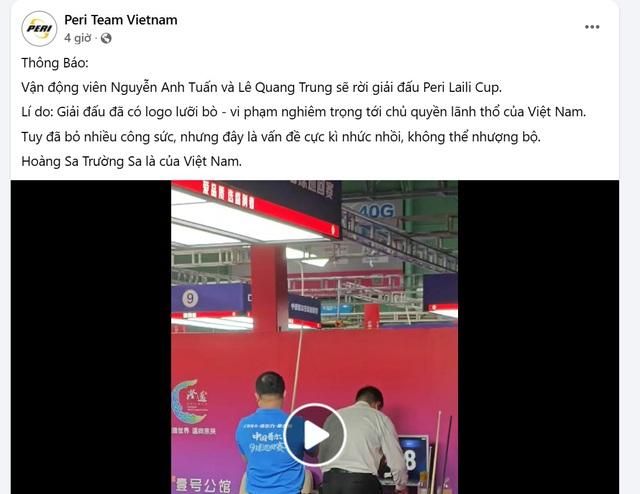 BTC giải Trung Quốc dùng bản đồ có ‘đường lưỡi bò’, Peri Team Vietnam lên tiếng: Đây là vấn đề nhức nhối- Ảnh 1.