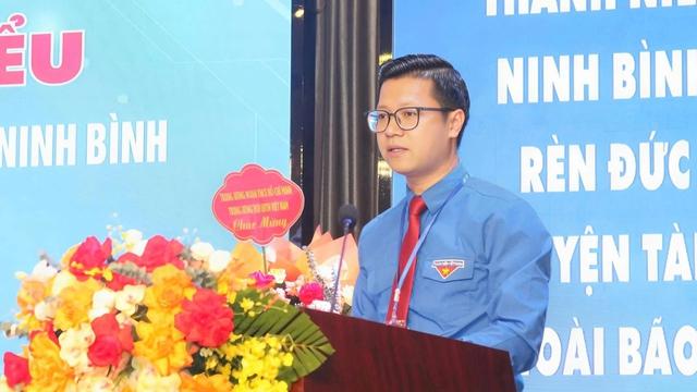 Anh Vũ Trần Tùng Anh tái cử Chủ tịch Hội LHTN Việt Nam tỉnh Ninh Bình - Ảnh 1.