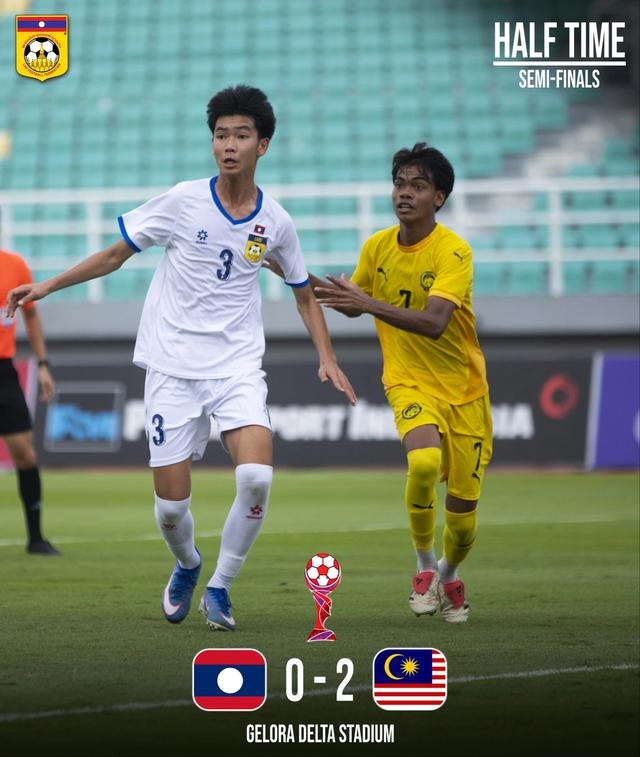 U.17 Lào đá thiếu người vì đánh nguội, Malaysia thắng đậm để vào chung kết U.17 Đông Nam Á- Ảnh 1. U.17 Lào đá thiếu người vì đánh nguội, Malaysia thắng đậm để vào chung kết U.17 Đông Nam Á- Ảnh 1.