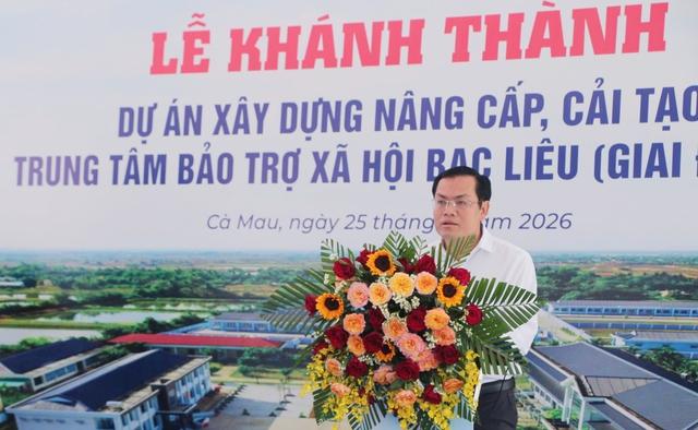 Khánh thành Trung tâm Bảo trợ xã hội tỉnh Cà Mau- Ảnh 1.
