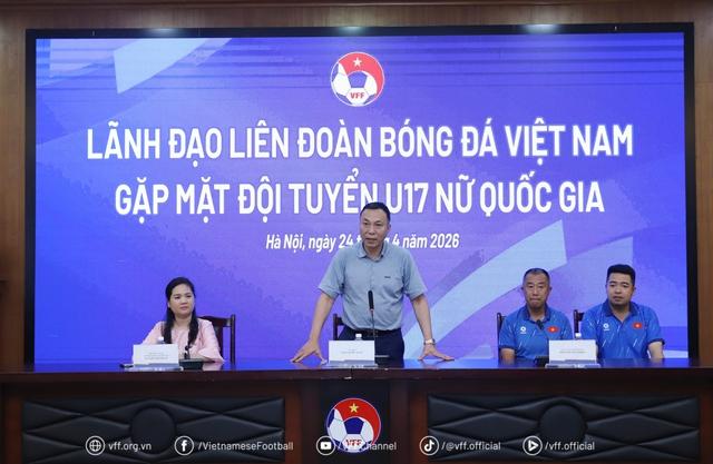 Chủ tịch VFF giao nhiệm vụ đặc biệt, U.17 nữ Việt Nam quyết đấu Trung Quốc và Thái Lan tại châu Á- Ảnh 2. Chủ tịch VFF giao nhiệm vụ đặc biệt, U.17 nữ Việt Nam quyết đấu Trung Quốc và Thái Lan tại châu Á- Ảnh 2.