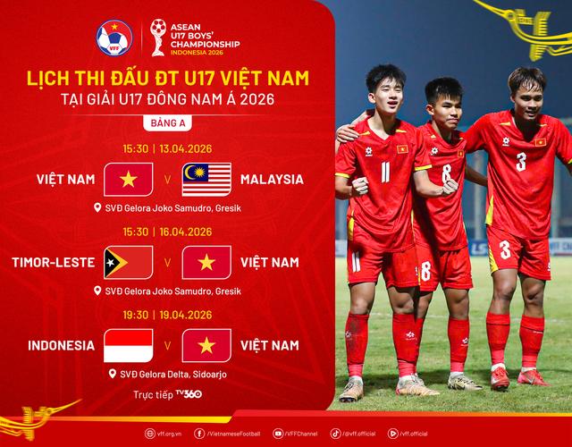 U.17 Việt Nam cần thắng đậm trước trận 'đại chiến' Indonesia: Xem kênh nào?- Ảnh 1. U.17 Việt Nam cần thắng đậm trước trận 'đại chiến' Indonesia: Xem kênh nào?- Ảnh 1.