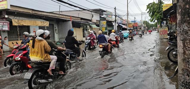 TP.HCM mưa lớn chiều 17.5: Gió cuốn bay mảng tôn nặng hàng tấn xuống đường- Ảnh 6. TP.HCM mưa lớn chiều 17.5: Gió cuốn bay mảng tôn nặng hàng tấn xuống đường- Ảnh 6.