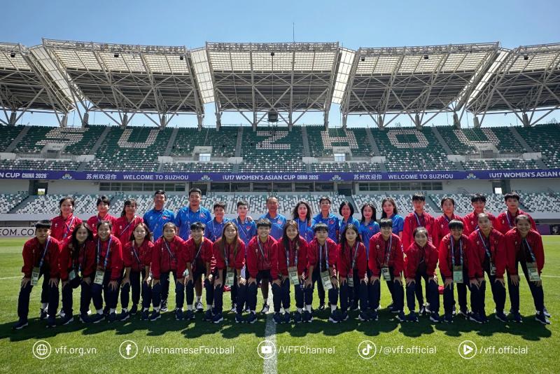 U.17 nữ Việt Nam đặt quyết tâm vào bán kết châu Á, giành vé World Cup: Phải đánh bại Úc- Ảnh 1. U.17 nữ Việt Nam đặt quyết tâm vào bán kết châu Á, giành vé World Cup: Phải đánh bại Úc- Ảnh 1.