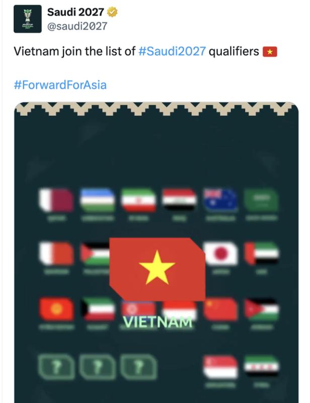 AFC thông báo đặc biệt về lễ bốc thăm Asian Cup 2027, đội tuyển Việt Nam nhóm hạt giống số 3- Ảnh 2. AFC thông báo đặc biệt về lễ bốc thăm Asian Cup 2027, đội tuyển Việt Nam nhóm hạt giống số 3- Ảnh 2.