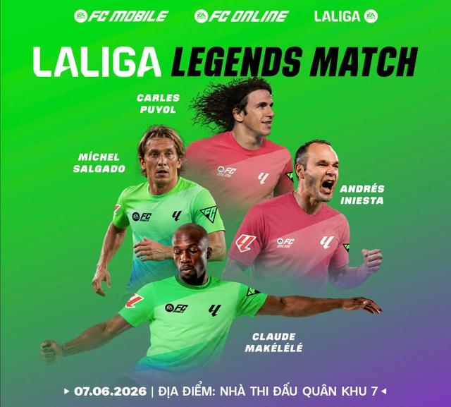 Iniesta cùng Puyol và dàn huyền thoại La Liga sắp đến Việt Nam: ‘Đại chiến’ Hồng Sơn, Công Vinh- Ảnh 1. Iniesta cùng Puyol và dàn huyền thoại La Liga sắp đến Việt Nam: ‘Đại chiến’ Hồng Sơn, Công Vinh- Ảnh 1.