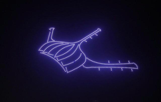 400 drone xếp hình sân bay Long Thành chào mừng Đồng Nai lên thành phố - Ảnh 6.