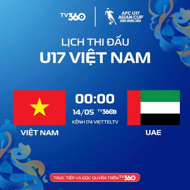 Lịch thi đấu U.17 Việt Nam - U.17 UAE mới nhất: Cổ vũ thầy trò HLV Roland trên kênh nào?- Ảnh 1. Lịch thi đấu U.17 Việt Nam - U.17 UAE mới nhất: Cổ vũ thầy trò HLV Roland trên kênh nào?- Ảnh 1.