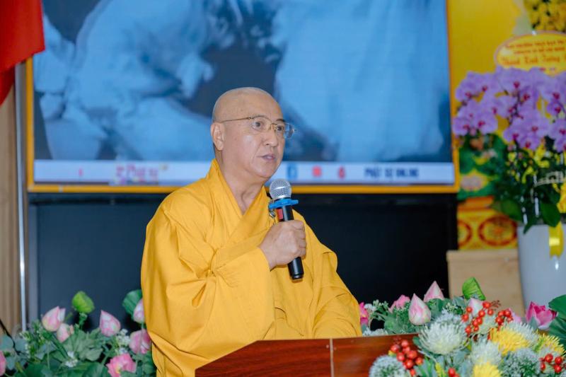 Trang nghiêm lễ tưởng niệm 63 năm Bồ tát Thích Quảng Đức vị pháp thiêu thân tại TP.HCM - Ảnh 8.