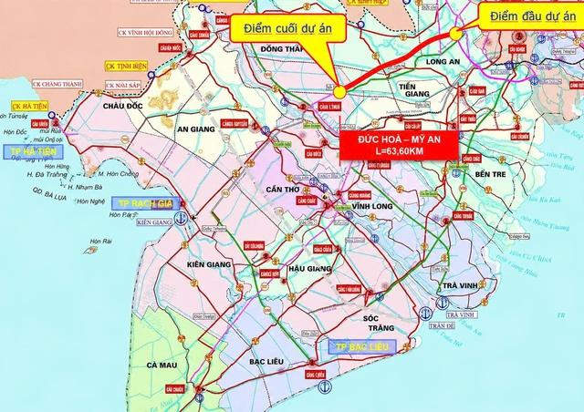 Hai phương án làm 63 km cao tốc từ Tây Ninh đi Đồng Tháp- Ảnh 1. Hai phương án làm 63 km cao tốc từ Tây Ninh đi Đồng Tháp- Ảnh 1.